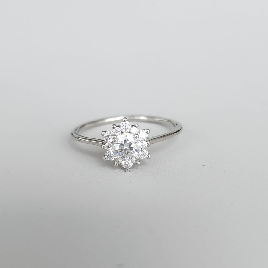 Merita- Gold and Lab Grown Moissanite / Diamond Engagement Ring