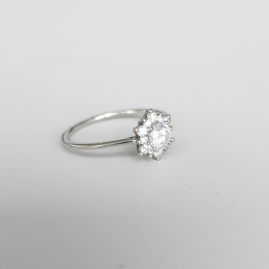 Merita- Gold and Lab Grown Moissanite / Diamond Engagement Ring