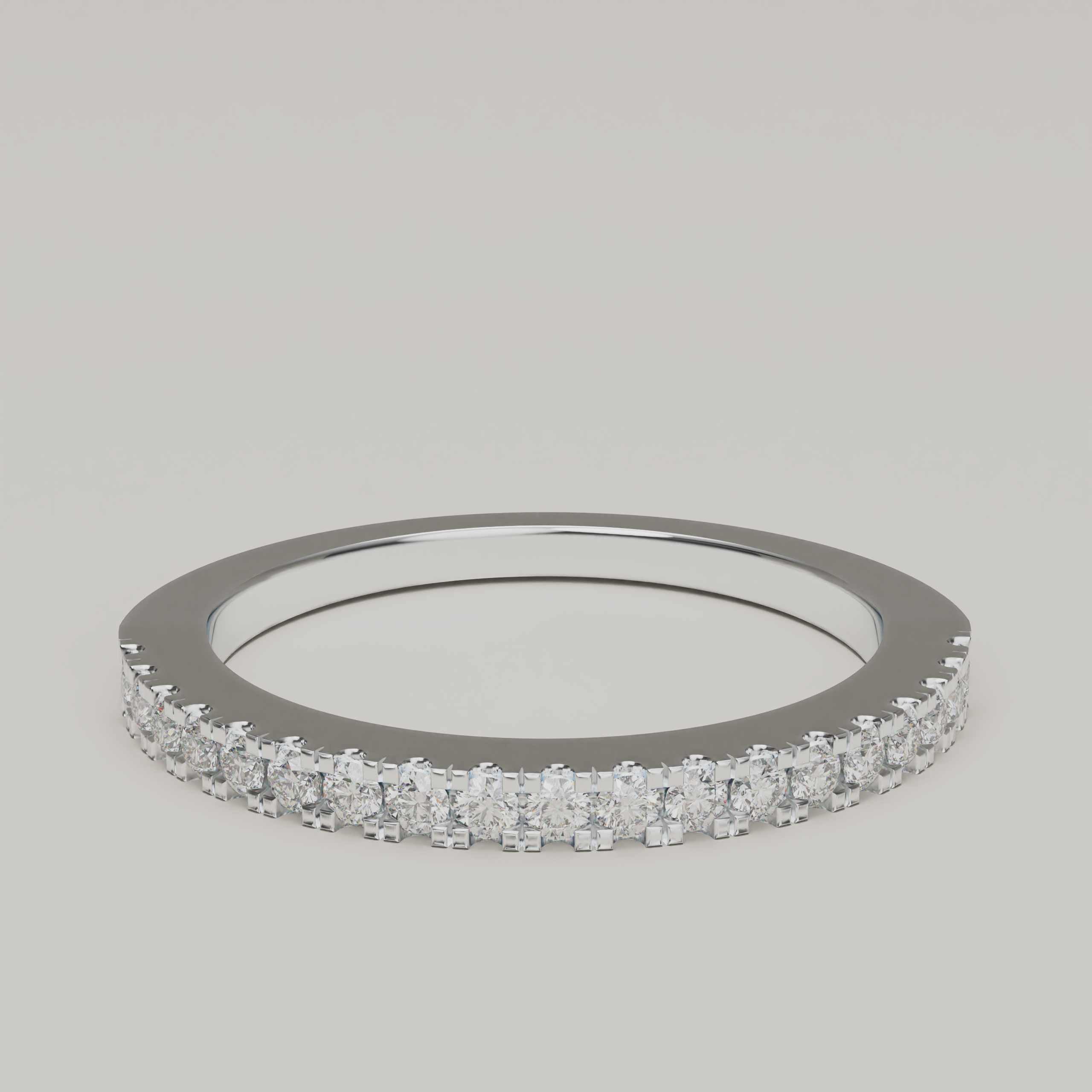 Eterna Brillantezza - Half Eternity Moissanite 18ct Gold Ring - Vucceli