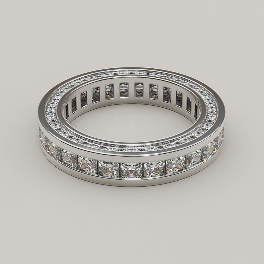 Regale Eterno - Stunning Princess Eternity Ring - Vucceli