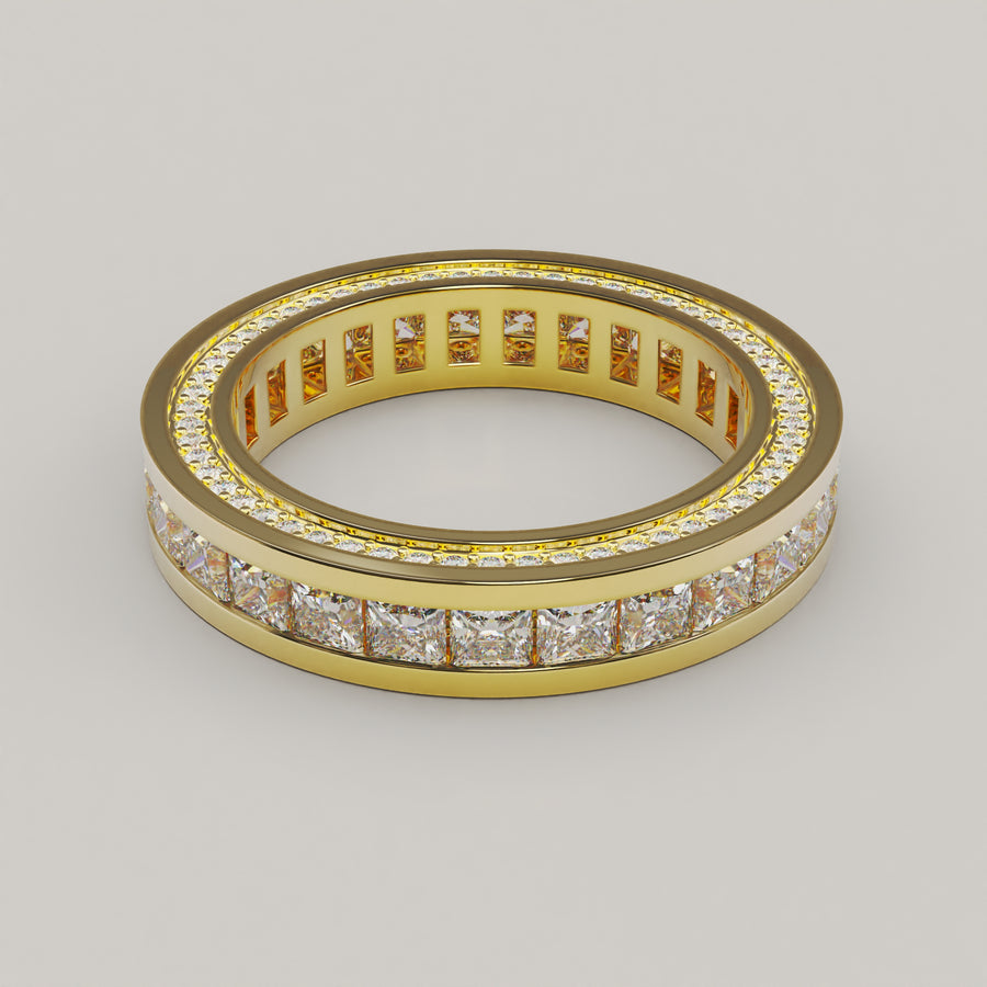 Regale Eterno - Stunning Princess Eternity Ring - Vucceli