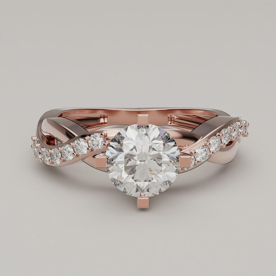 Amora- 1 Carat Gold Engagement Ring - Vucceli