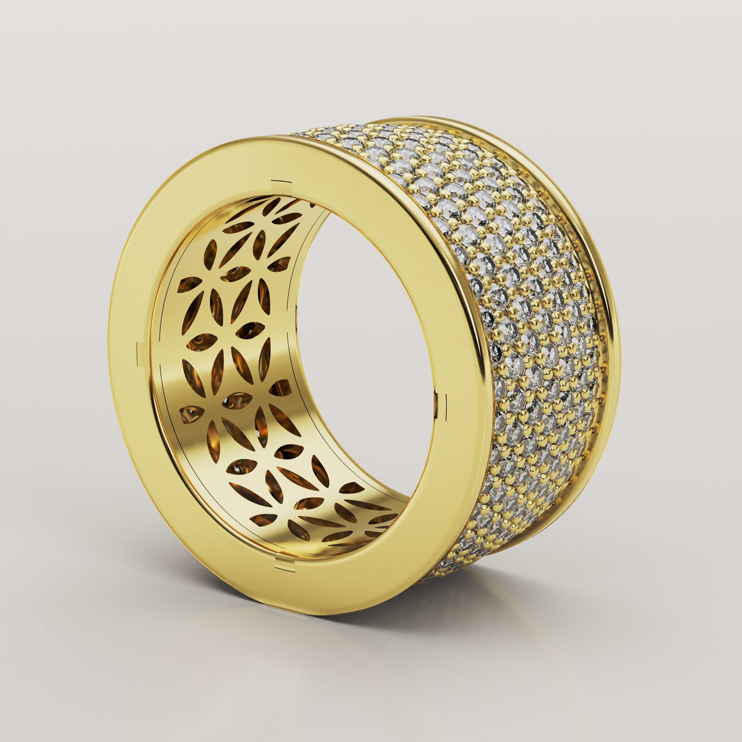 Luminosa Fascino - Elegant 18ct Gold Ring - Vucceli